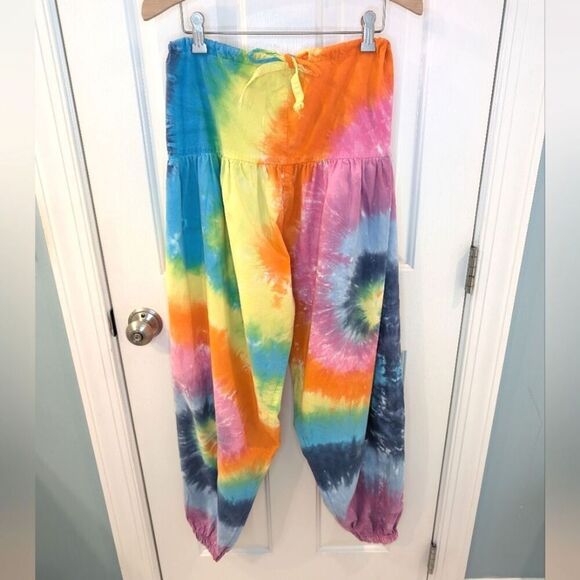 Vintage Tie Dye Parachute Pants One Size - Picture 4 of 14